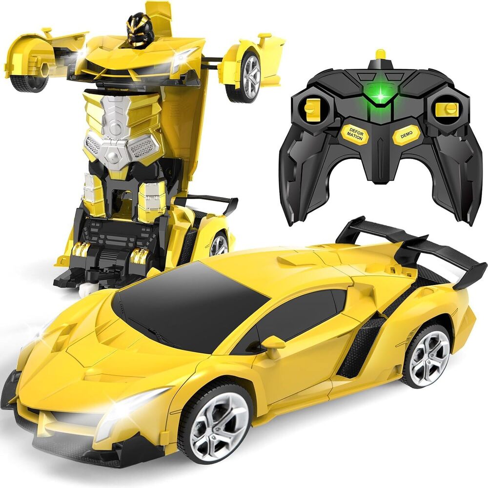 Remote Control Car Toys - Transform RC Cars for Kids, One Button